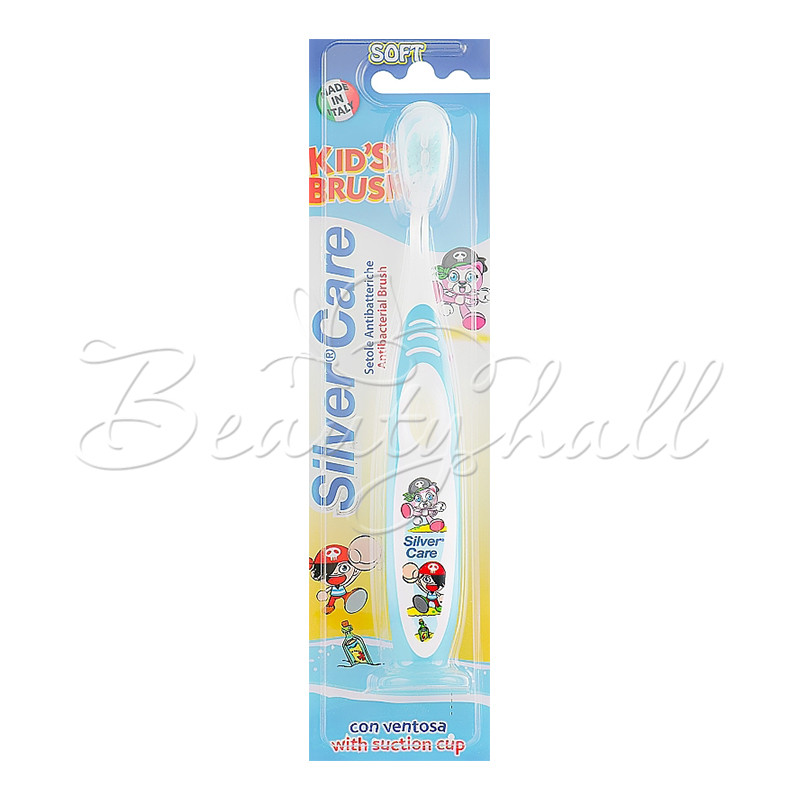 8009315006648 664 Дитяча зубна щітка Silver Care Kids Brush мяка 6_36 місяців (блакитний)