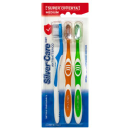Зубная щетка Silver Care Oxy Medium 3шт антибактериальная средней жесткости