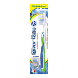 8009315069667 4356 Зубна щітка «Silver Care H2O» м’яка зі змінною голівкою (зелений)