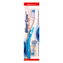 Зубна щітка Plus зі змінною головкою середньої жорсткості (блакитна)