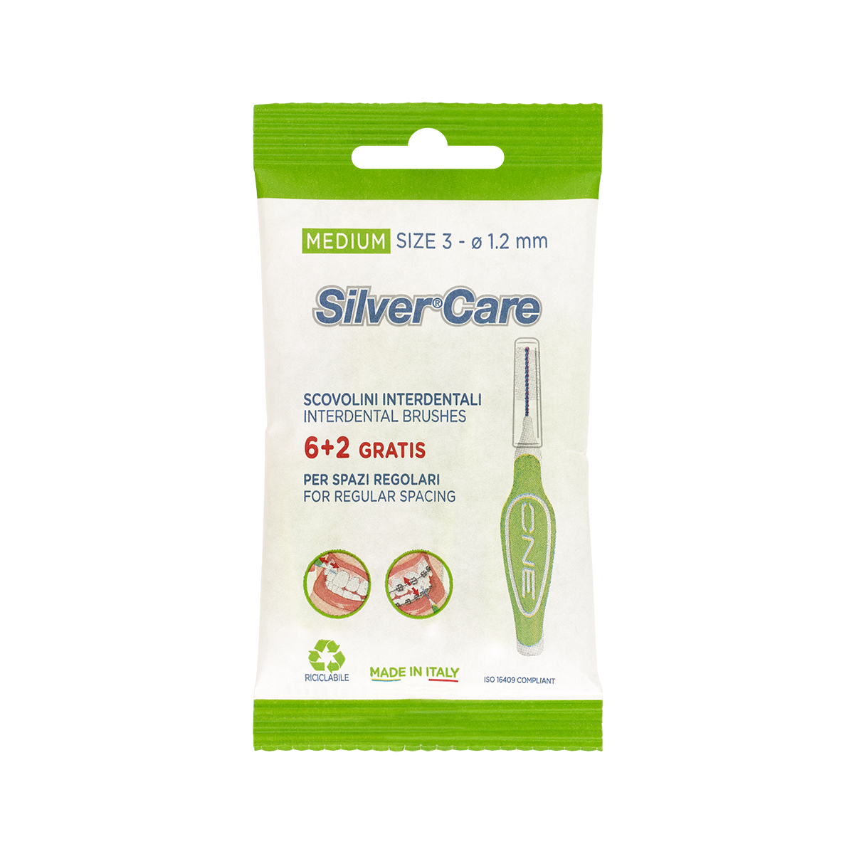 Silver Care lnterdentalbrushes Medium (8pcs)