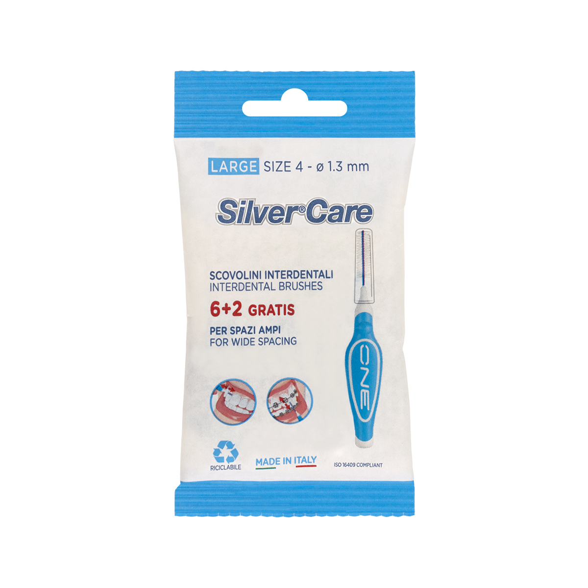 Silver Care lnterdentalbrushes Large (8pcs)