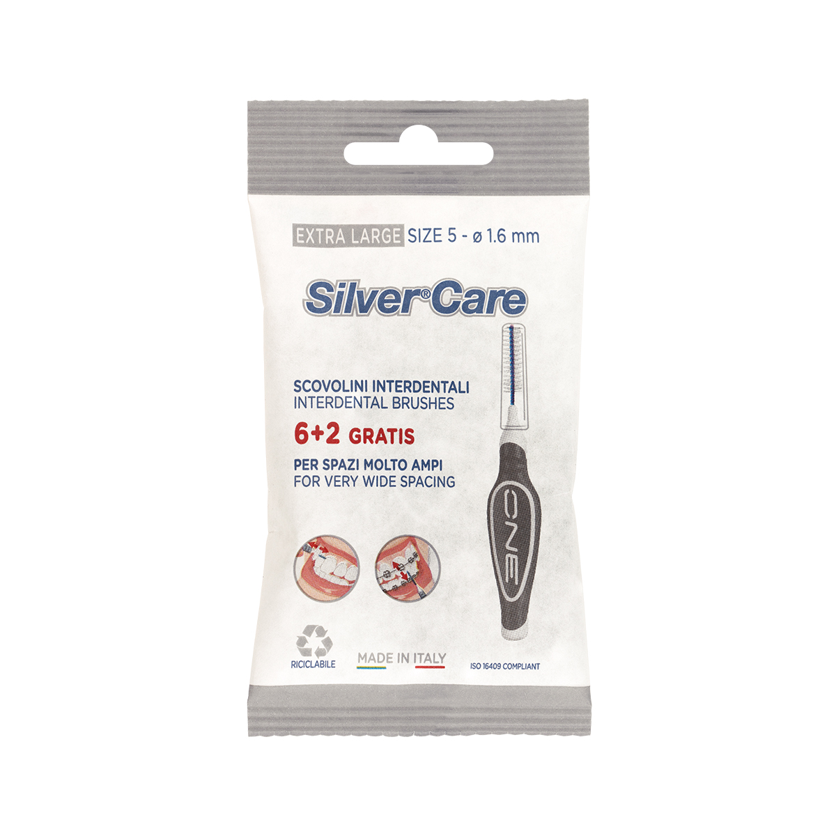 Silver Care lnterdentalbrushes Extra Large (8pcs)